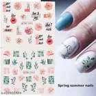 12 Sheets Floral Nail Art Stickers 