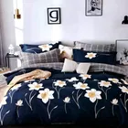 Glace Cotton Printed Double Bedsheet with Two Pillow Covers 