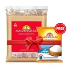 Aashirvaad Atta 5 Kg + Aashirvaad Salt 1 kg Free