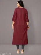 Floral Embroidered Cotton Blend Kurti for Women 