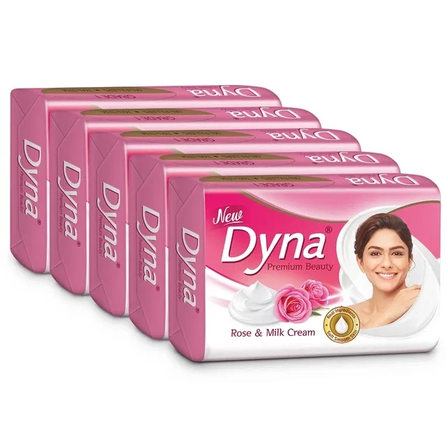 डायना रोज़ एक्सट्रैक्ट & मिल्क क्रीम साबुन 5X100 g (पैक ऑफ 5)