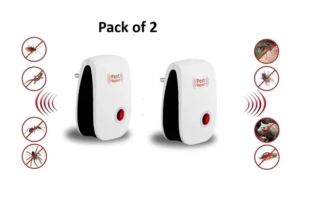 Ultrasonic Pest Repeller, Pack of 2, Assorted