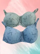 Padded Non-Wired Full Coverage Bra for Comfort & Support for Women, Pack of 3 