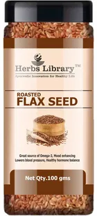 Herbs Library Roasted Flax Seeds for Weight Loss and Hair Growth 