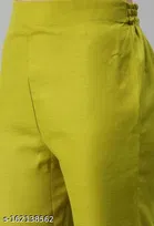 Cotton Blend Embroidered Kurta with Pant & Dupatta for Women 