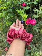 Multicolor Silk Scrunchies for Women, Pack of 12 