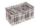 Canvas Printed Jewellery Organizer Bag with 10 Pcs Separate Pouches 