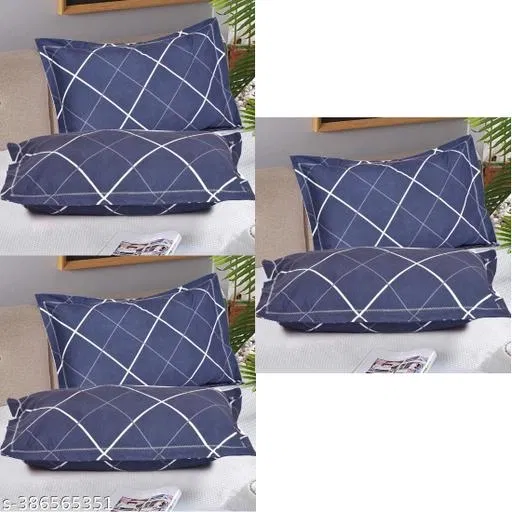 Cotton Pillow Covers (Multicolor, 17x27 inches) (Pack of 6)