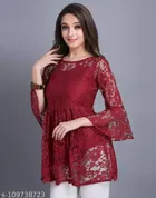 Three-Quarter Sleeves Top for Women 