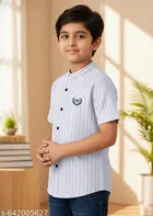 Embroidered Polycotton Polo for Boys 