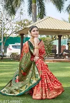 Zari Woven Banarasi Saree for Women 