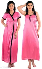 Satin Nightdress Set for Women 