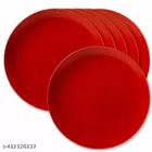 Plastic Plates (Multicolor, Pack of 6)