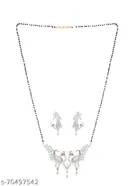 Alloy Mangalsutra with Earrings for Women 
