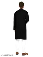 Solid Mandarin Neck Kurta for Men 