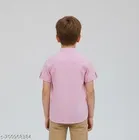 Solid Cotton Blend Short Sleeve Polo for Boys 