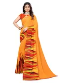 Women's Printed Saree With Unstitched Blouse 