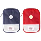 Canvas Portable First Aid Pouch (Multicolor, Pack of 2)