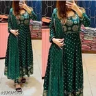 Micro Print Anarkali Dupatta Set for Women 