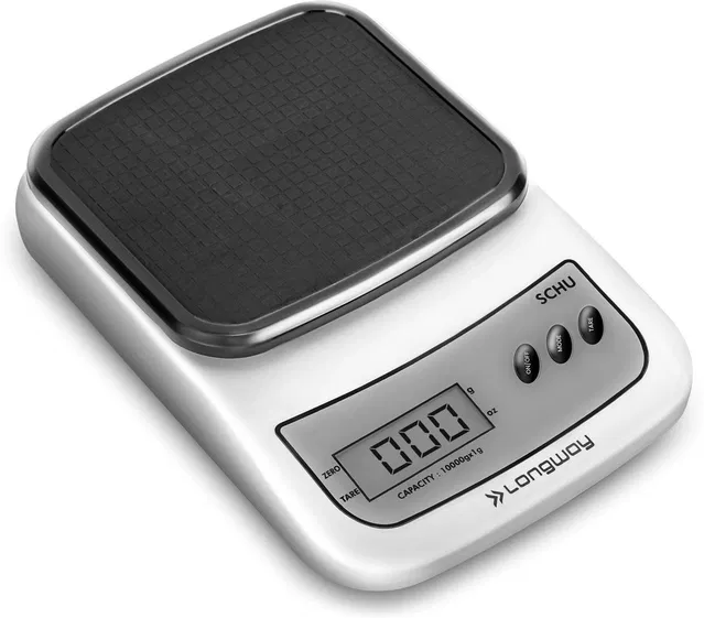 Longway ABS Plastic Kitchen Weighing Machine (10 kg, Grey)