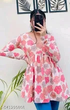 Floral Printed Kurti for Women, Pack of 2 