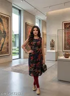 Printed Sleeveless Kurti for Women 