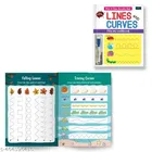 Write & Clean Reusablee Book - Set Of 3 Books - Alphabet Capital Letters, Numbers, And Lines & Curves