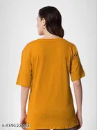 Polycotton T-shirt for Women, Yellow 
