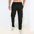 Lycra Nylon Logo Printed Track Pant for Men 