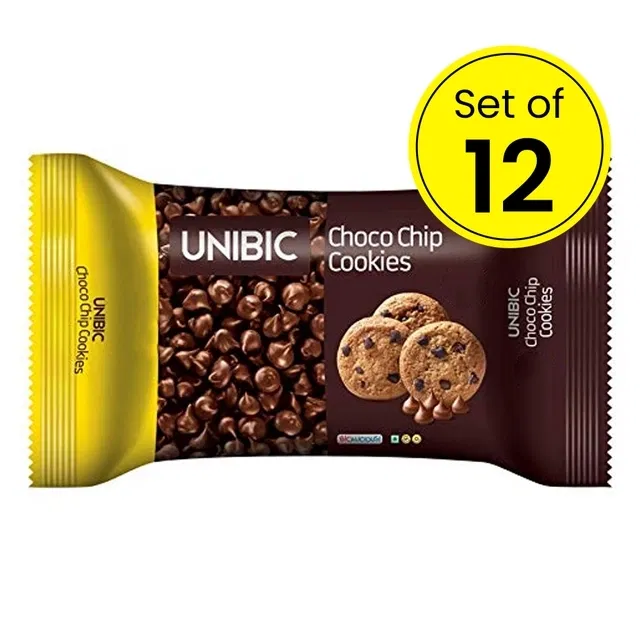 यूनीबिक चोको चिप कुकीज 12X30 g (पैक ऑफ़ 12)