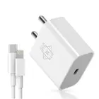 Type-C Mobile Charger with Cable (White, 20 W)