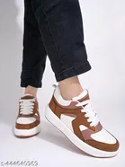 Colorblocked Synthetic Sneakers for Women 