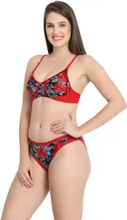 Cotton Blend Lingerie Set for Women 