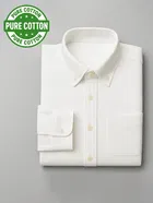 100% Cotton Full Sleeves Solid Shirt for Men 