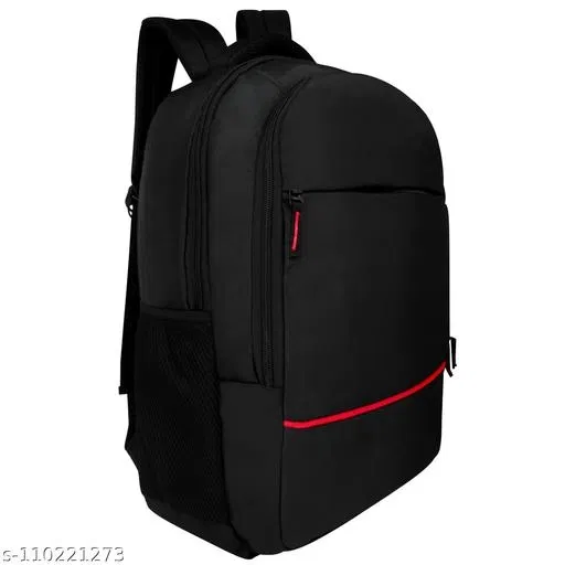 Polyester Backpack for Men & Women, Black