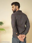 Cotton Blend Checked Shirts for Men, Multicolor 