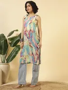 Tie Up Georgette Kurti for Women 