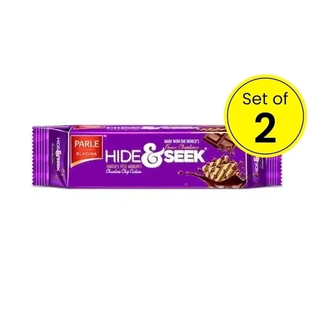 पार्ले हाइड एंड सीक चॉकलेट चिप कुकीज़ 2X100 g (पैक ऑफ 2)