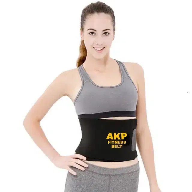 Professional Sweat Slim Belt for Weight Loss (Black)