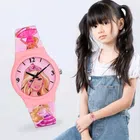 LORETTA Silicone Straps Analog Watch for Kids (Pink)