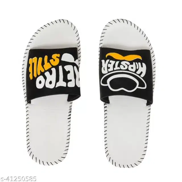 Sliders for Men (White, 6)