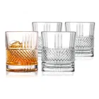 Afast Crystal Whiskey Glasses , Bar Glass for Whisky Glass Set (350 ml, Glass, Clear) -Pack of 4