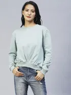 Women's Pleated Sweatshirt 