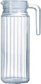 Afast Premium 1000 ml Glass jug Pitcher with lid iced Tea Pitcher Water jug hot Cold Water ice Tea, Milk & Juice Beverage Carafes 1 LTR -Pack of 1