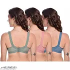Cotton Blend Solid Non-Padded Bras for Women 