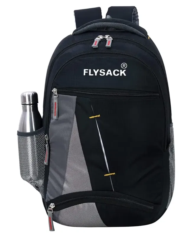 Polyester Laptop Backpack (Black)