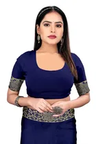 Saree with Unstitched Blouse for Women 