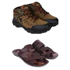 Combo of Casual Shoes with Slippers for Men 