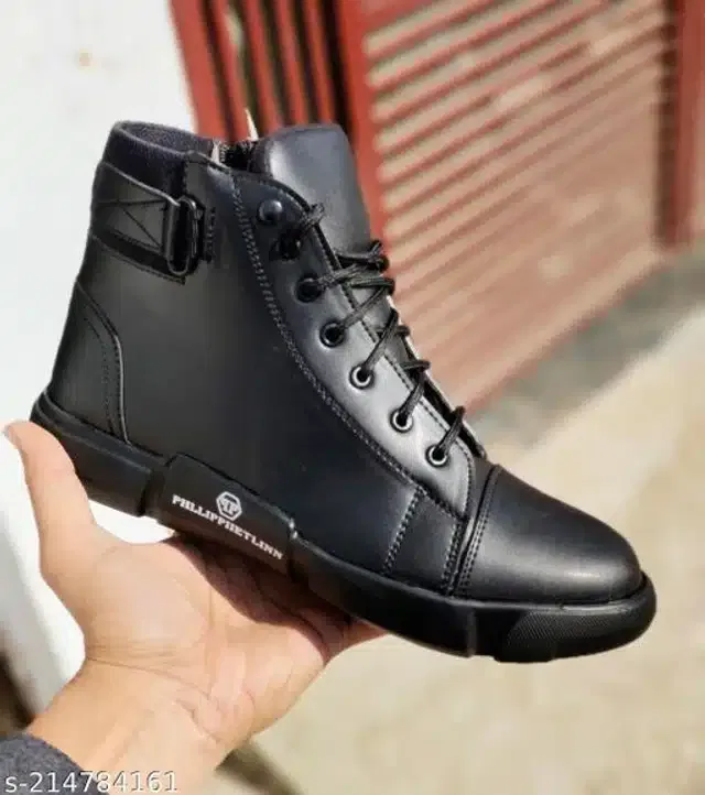 Boots for Men (Black, 7)