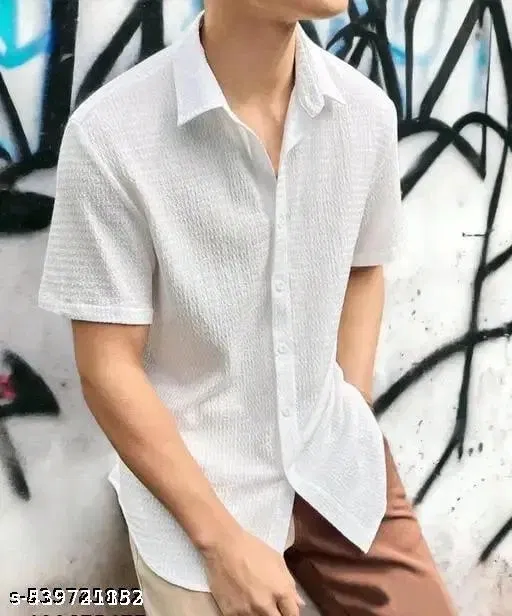 Shirts for Men (White, XL)